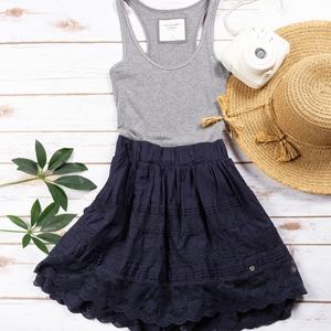 A&F Grey and Navy Dress
